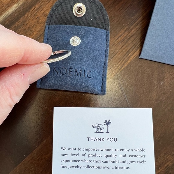 Selling authentic .34 CT Diamond eternity band 18K White Gold, Ring Size: 6.5 - Picture 4 of 7